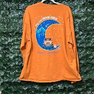 Simply Southern Orange Long Sleeve Shirt